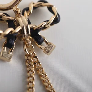 Chanel CC Bowknot Leather Earrings