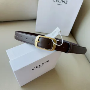 Burberry Leather Belt Burgundy 30MM