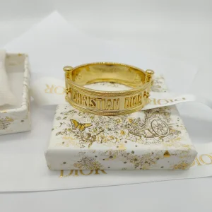 Dior Code Cuff Bracelets Gold