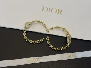 Dior CD Lock Earrings Gold