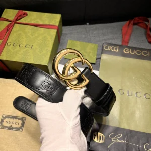 Gucci GG Marmont Leather Belt Black 40MM