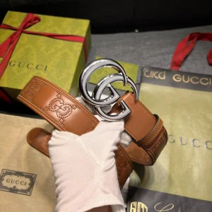 Gucci GG Marmont Leather Belt Brown 40MM