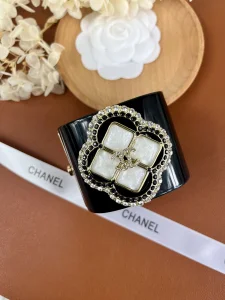 Chanel Crystal CC Bracelets Black
