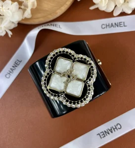 Chanel Crystal CC Bracelets Black