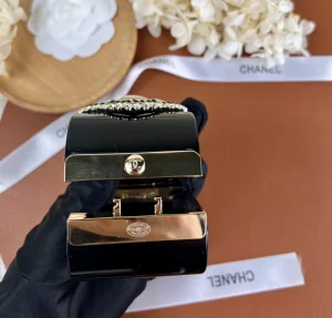 Chanel Crystal CC Bracelets Black