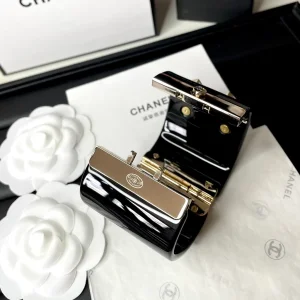 Chanel Crystal CC Bracelets Black