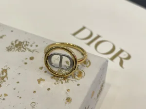 Dior CD 30 Montaigne Gold Rings