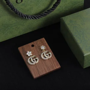 Gucci Crystal Double G Earrings