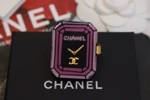 Chanel First Clock Brooch Purple
