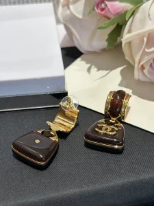 Chanel CC Logo Bag Charm Earrings