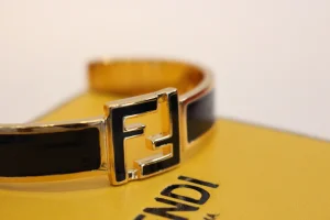 Fendi Forever FF Rigid Black Bracelet