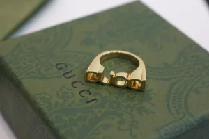 Gucci Letter Logo Rings Gold
