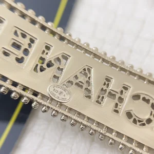 Chanel Logo Gold Metal Hair Clip