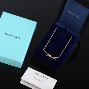Tiffany Gold Knot Pendant Necklaces