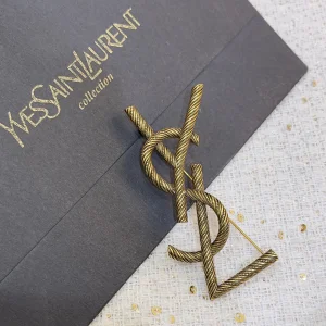 Saint Laurent Opyum YSL Brooch Gold