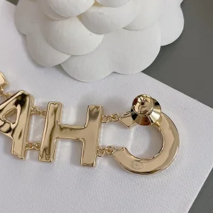 Chanel CHANEL Monogram Logo Brooch