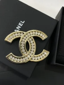 Chanel Diamonds Double C Brooch