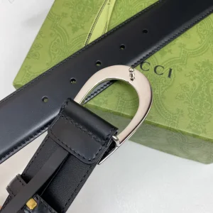 Gucci Dionysus Black Leather Belt 40MM