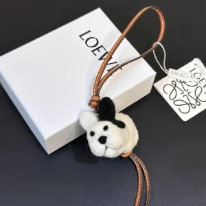 Loewe White Dog Charm