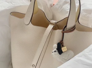 Loewe White Dog Charm