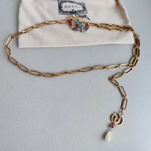 Gucci Double G Gold Chain Belt
