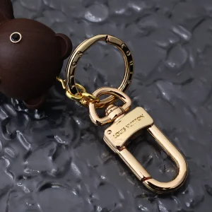 Louis Vuitton LV Teddy Bear Keyring and Bag Charm Brown