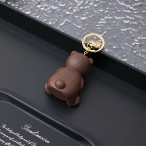 Louis Vuitton LV Teddy Bear Keyring and Bag Charm Brown