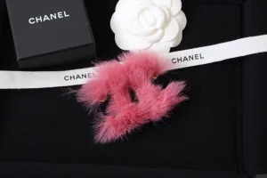 Chanel CC Fantasy Fur Hoop Brooch