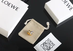 Loewe Nest Ring Gold Midnight Blue