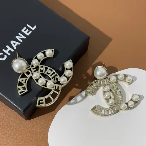 Chanel CC Pearls Earrings