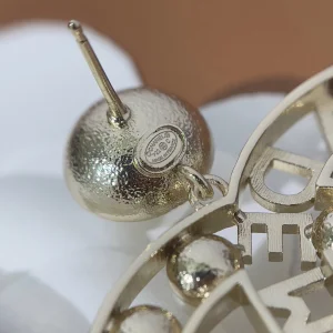Chanel CC Pearls Earrings