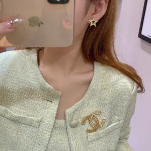 Chanel Gold CC Logo Brooch