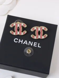 Chanel CC Logo Earrings