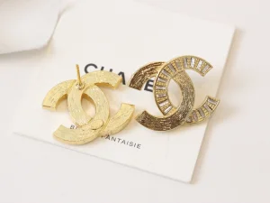 Chanel Vintage CC Logo Studs Earrings