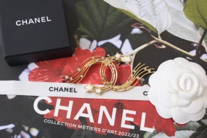 Chanel CC Logo Stars Brooch