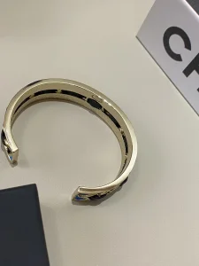 Chanel CC Chain Cuff Bracelet Blue