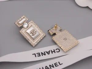 Chanel Crystal CC Bottle Earrings