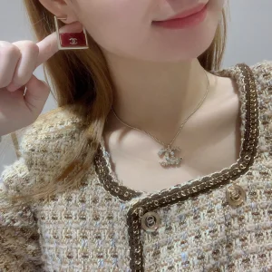 Chanel CC Logo Stud Earrings