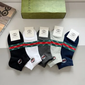 Gucci Interlocking G Knitted Cotton Socks