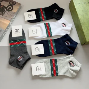 Gucci Interlocking G Knitted Cotton Socks