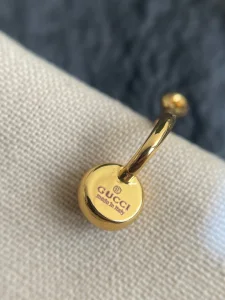 Gucci Blondie Crystal Hoop Earrings