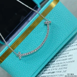 Tiffany T Smile Diamonds Pendant Necklaces