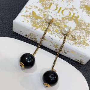 Dior Tribales Black Pearl Earrings