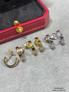 Cartier Mini Single LOVE Hoop Earrings