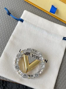 Louis Vuitton V For Vuitton Brooch