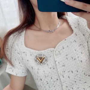 Louis Vuitton V For Vuitton Brooch