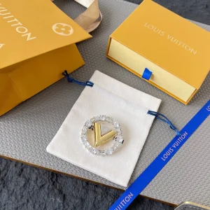 Louis Vuitton V For Vuitton Brooch