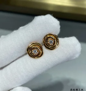 Dior Small Rose Dior Couture Earrings