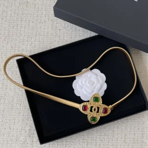 Chanel Gold CC Logo Belt