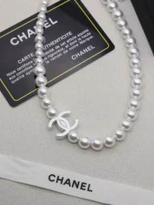 Chanel CC Logo Pearls Long Necklaces